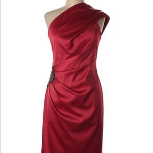 Over the shoulder evening dress